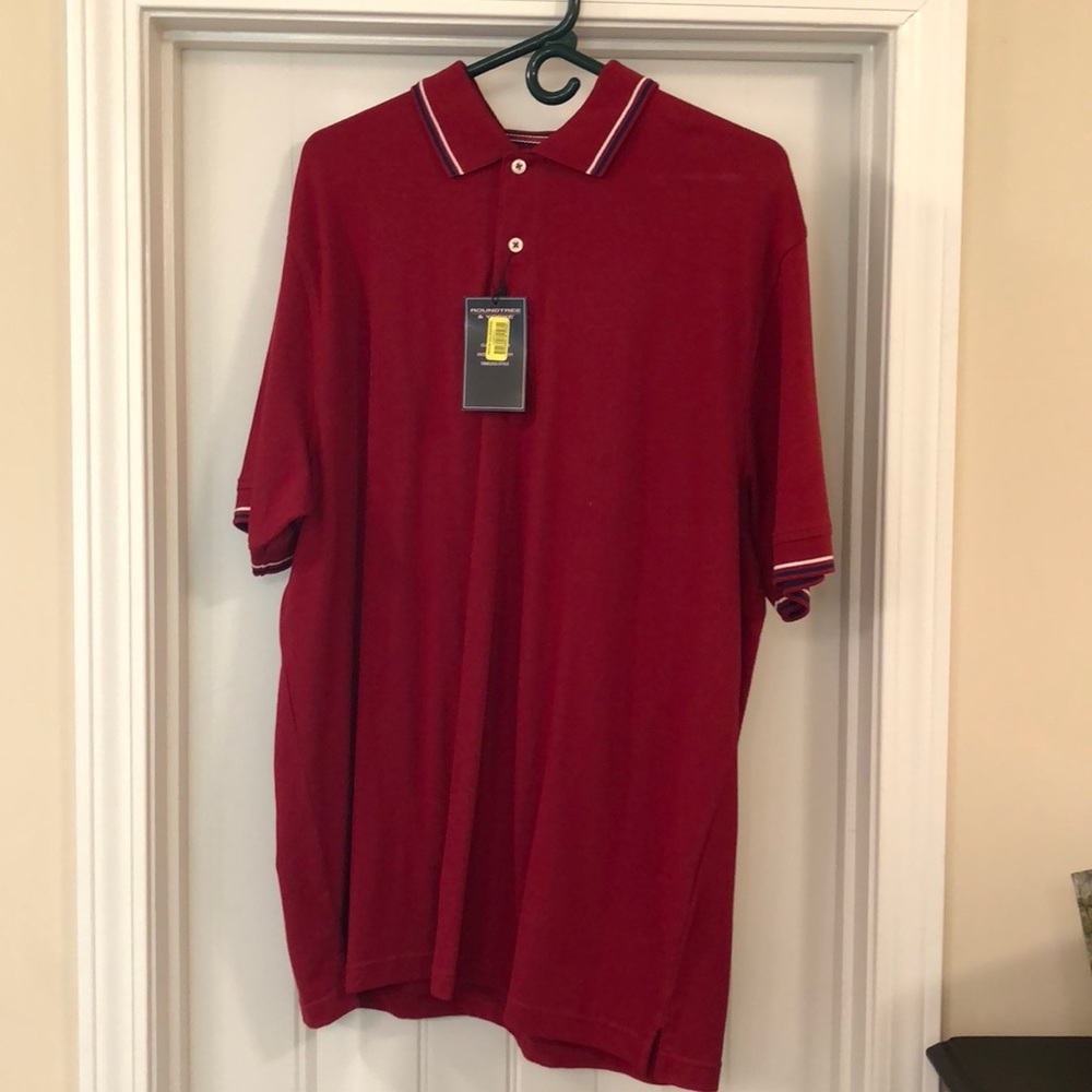 Roundtree & Yorke red polo L